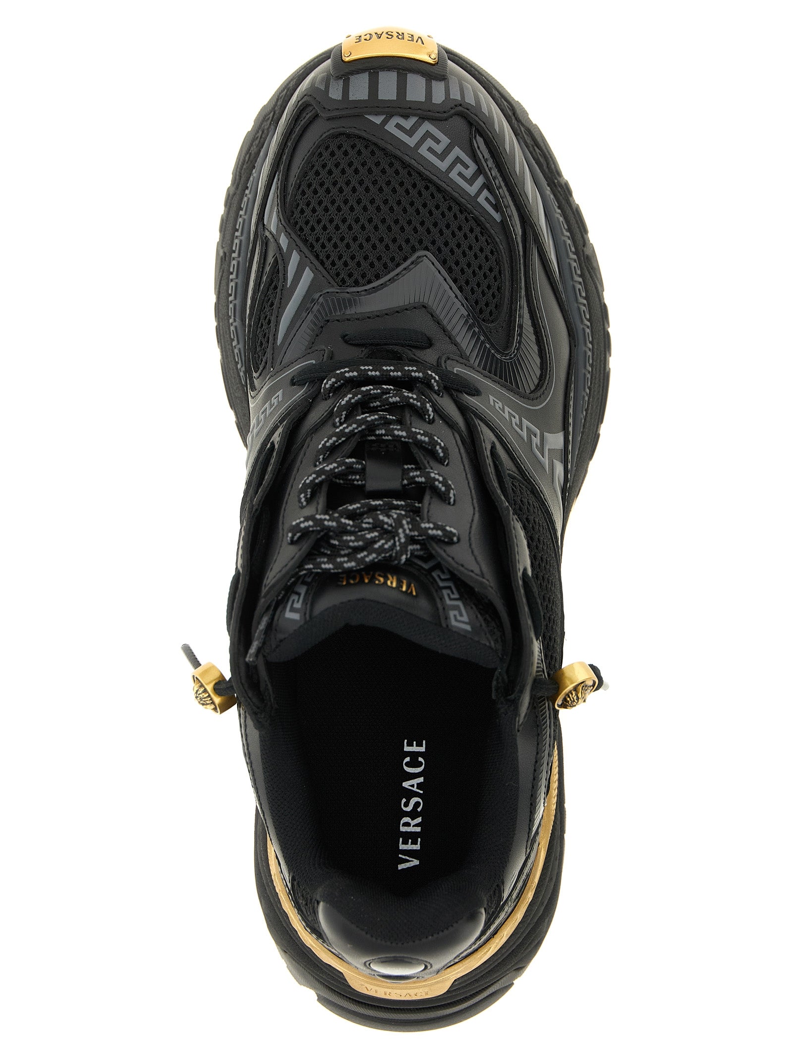 Versace Multicolor Calfskin Athletic Men's Sneakers