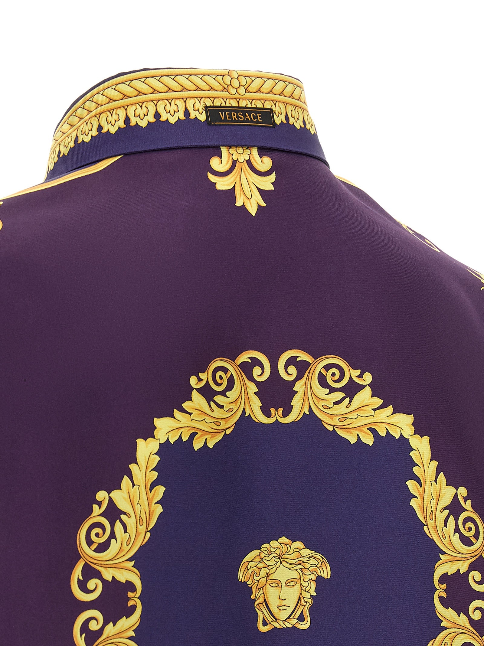 Versace Multicolor Silk Men's Blouse