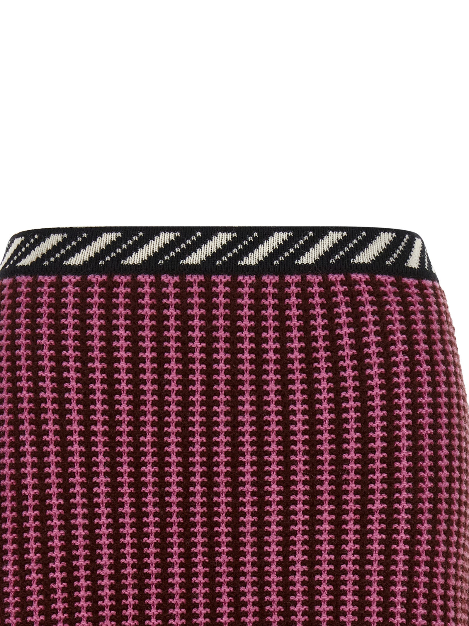 Versace Multicolor Virgin Wool Long Women's Skirt