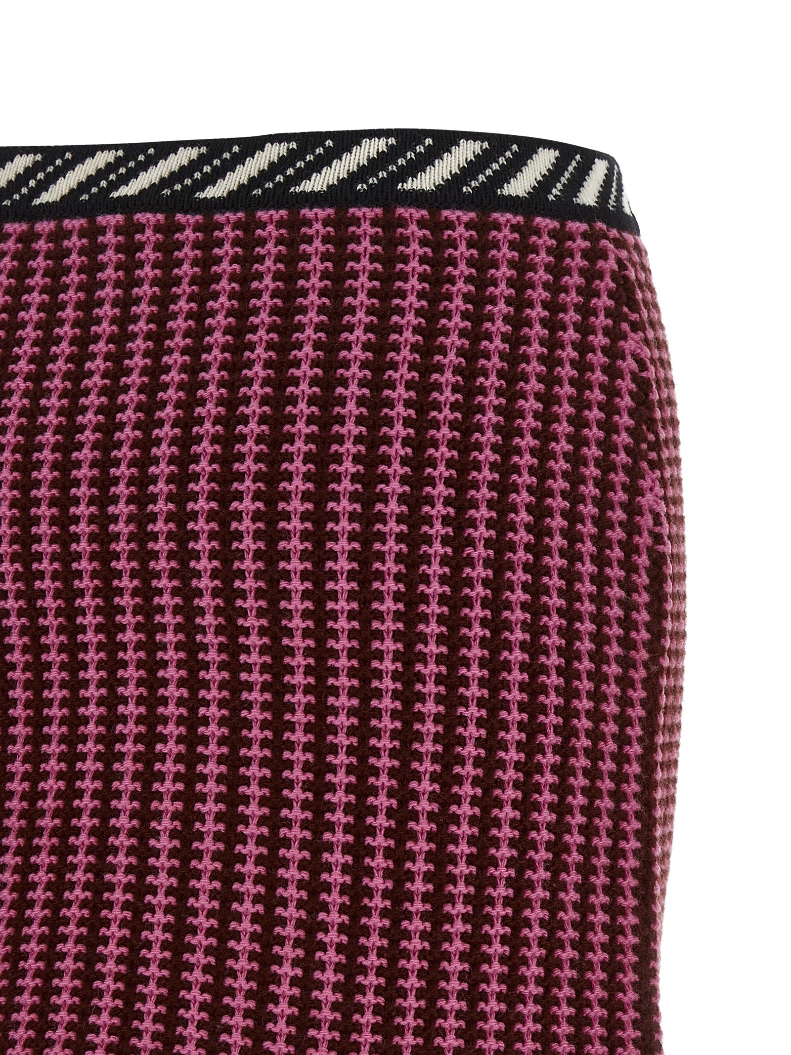 Versace Multicolor Virgin Wool Long Women's Skirt