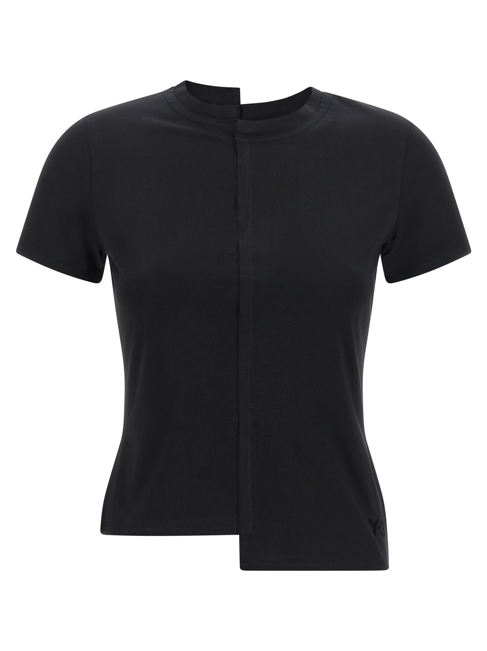 Y-3 Black Cotton Women's T-Shirt