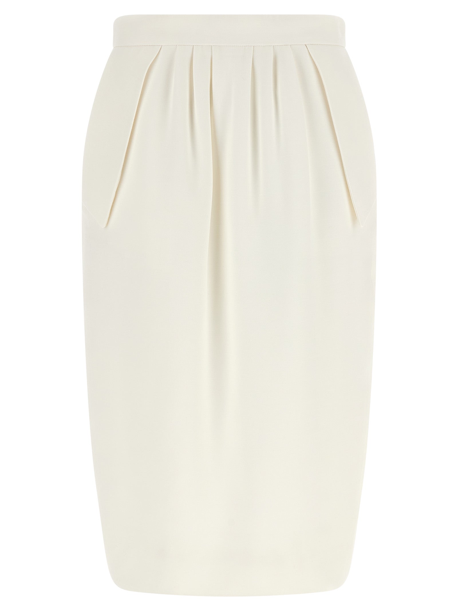 Stella McCartney White Polyester Midi Women's Skirt