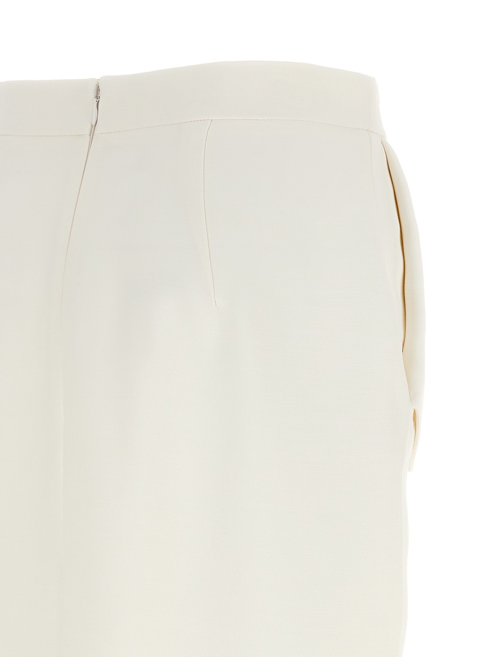 Stella McCartney White Polyester Midi Women's Skirt