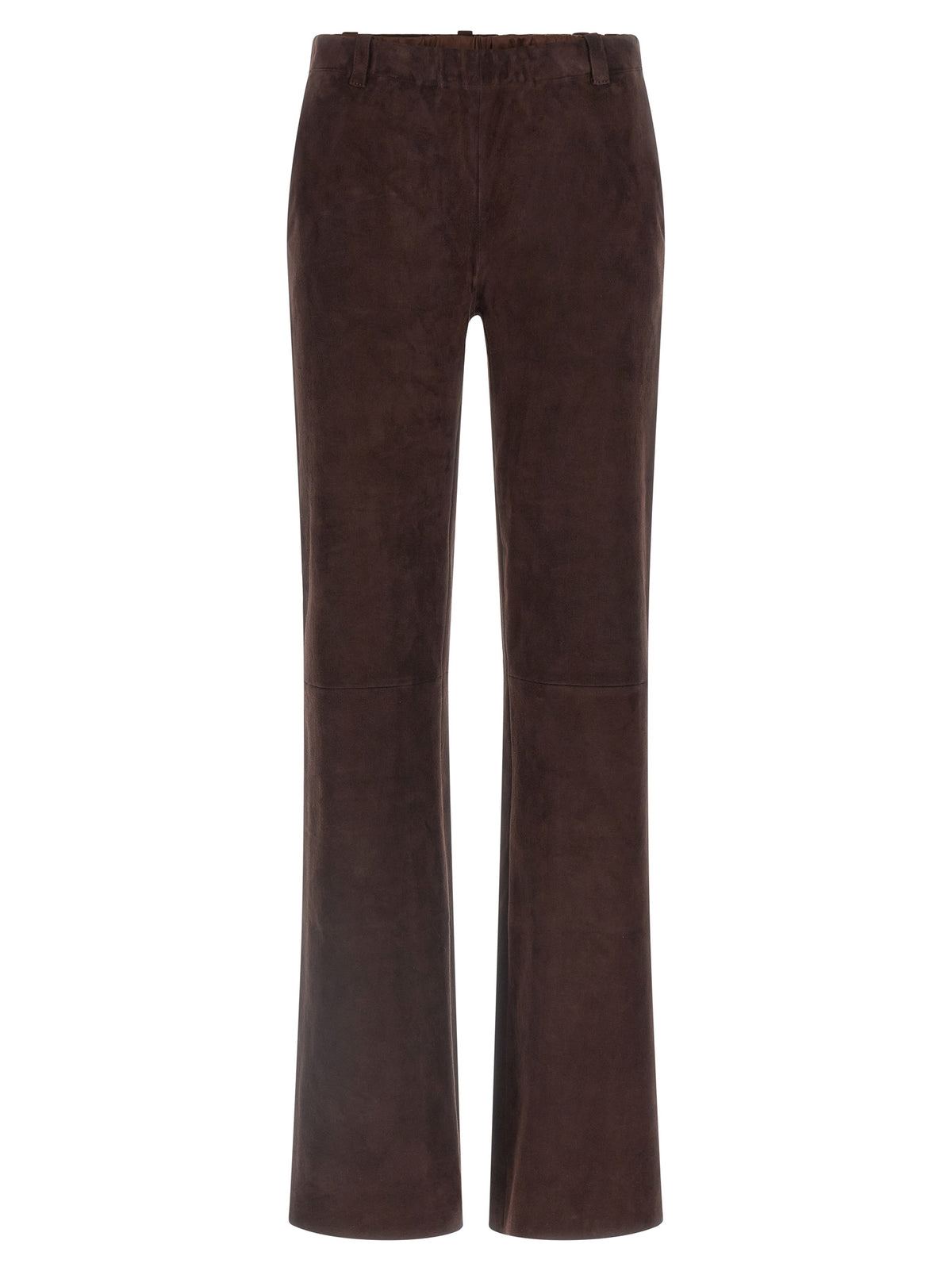 STOULS Brown Leather Women's Pants