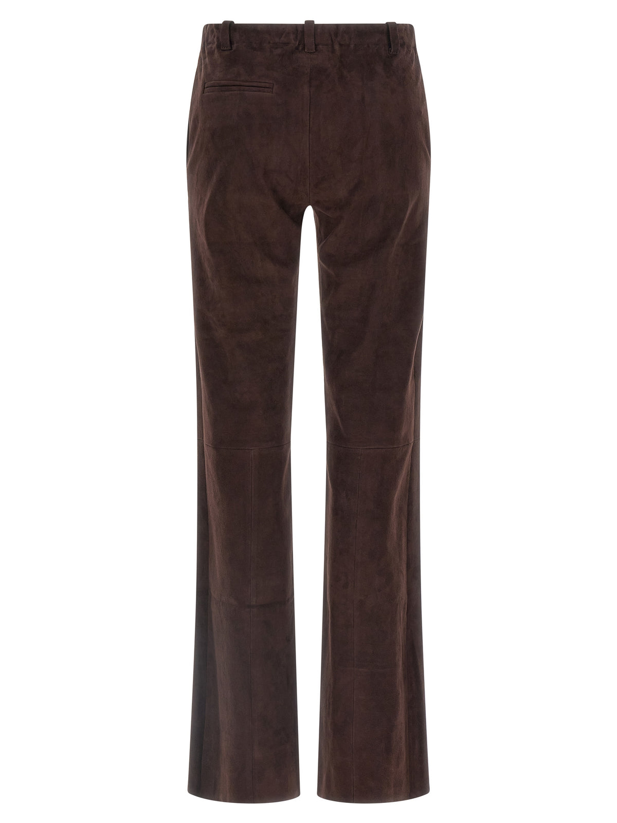 STOULS Brown Leather Women's Pants