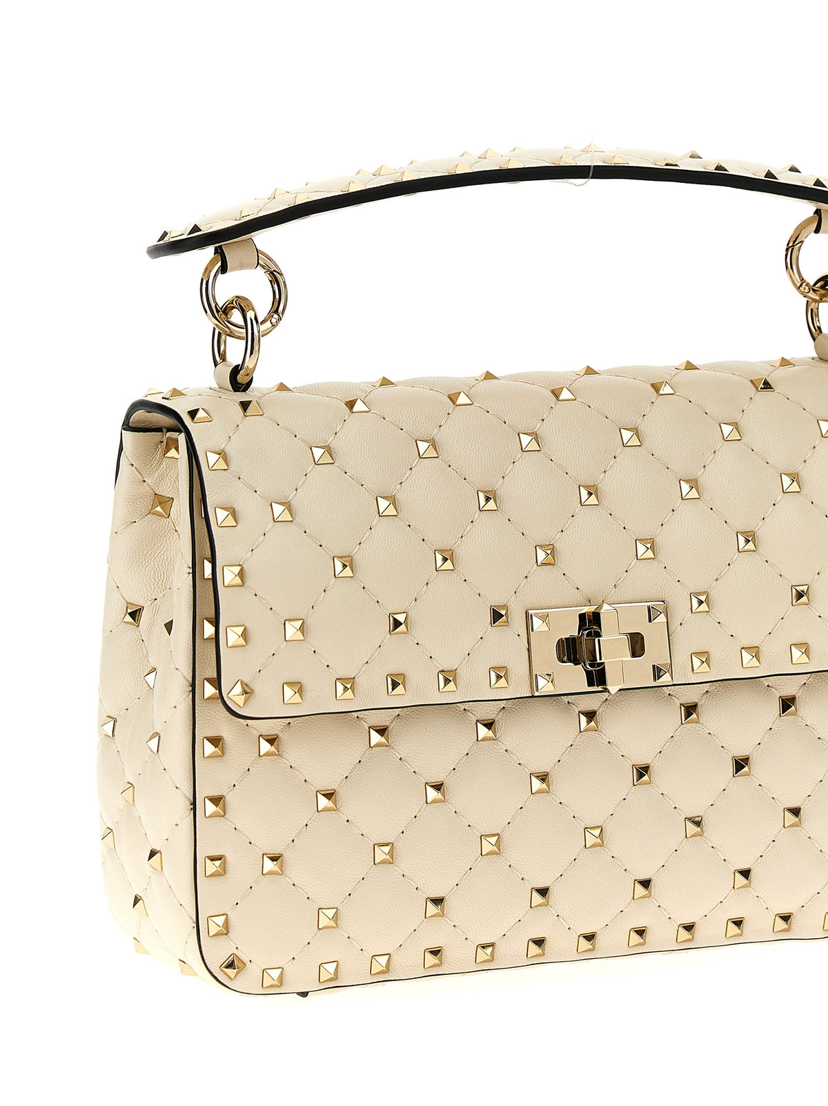 Valentino Garavani White Lamb Leather Shoulder Women's Bag