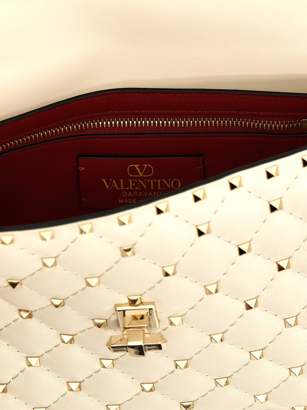 Valentino Garavani White Lamb Leather Shoulder Women's Bag