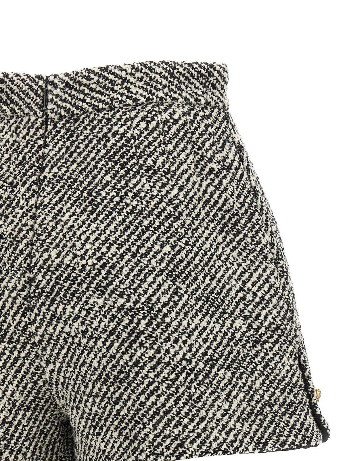 Versace Bicolor Virgin Wool Bermuda Women's Shorts