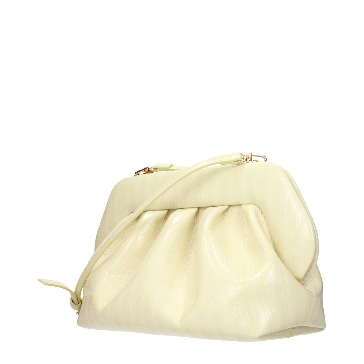 THEMOIRè Beige Leather Clutch Women's Bag