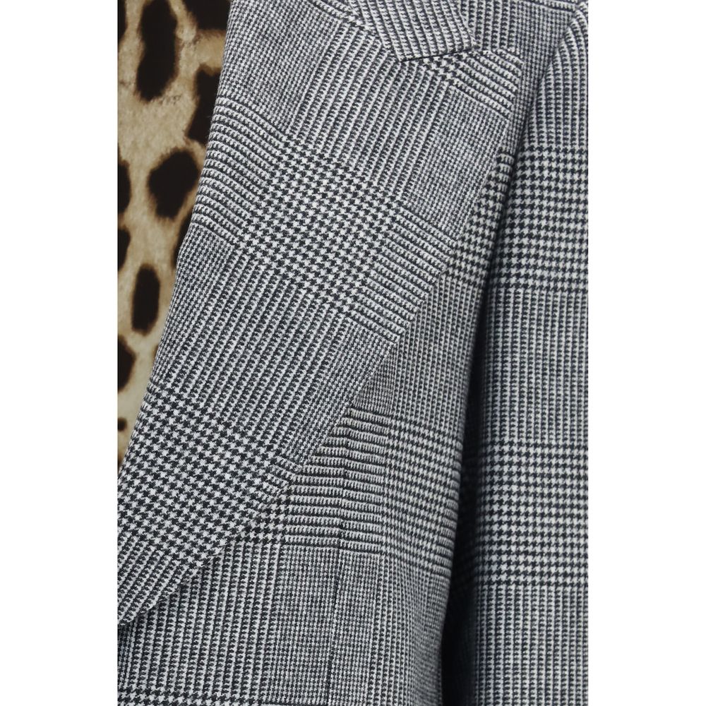 Dolce & Gabbana Gray Wool Oves Aries Women's Blazer