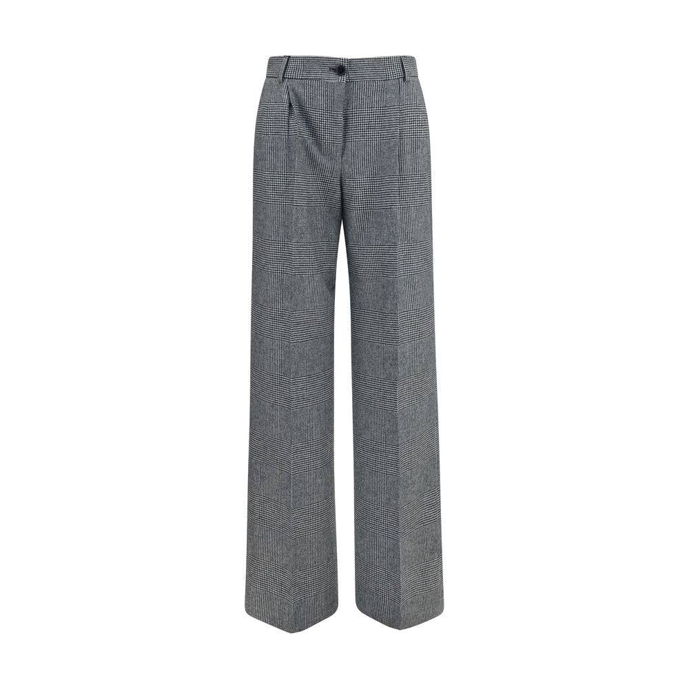 Dolce & Gabbana Gray Wool Oves Aries Dress Women's Pants