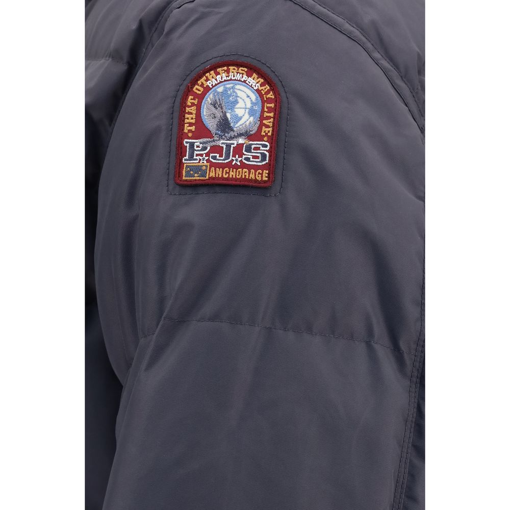 Parajumpers Gray Polyamide Full-Length Men's Jacket