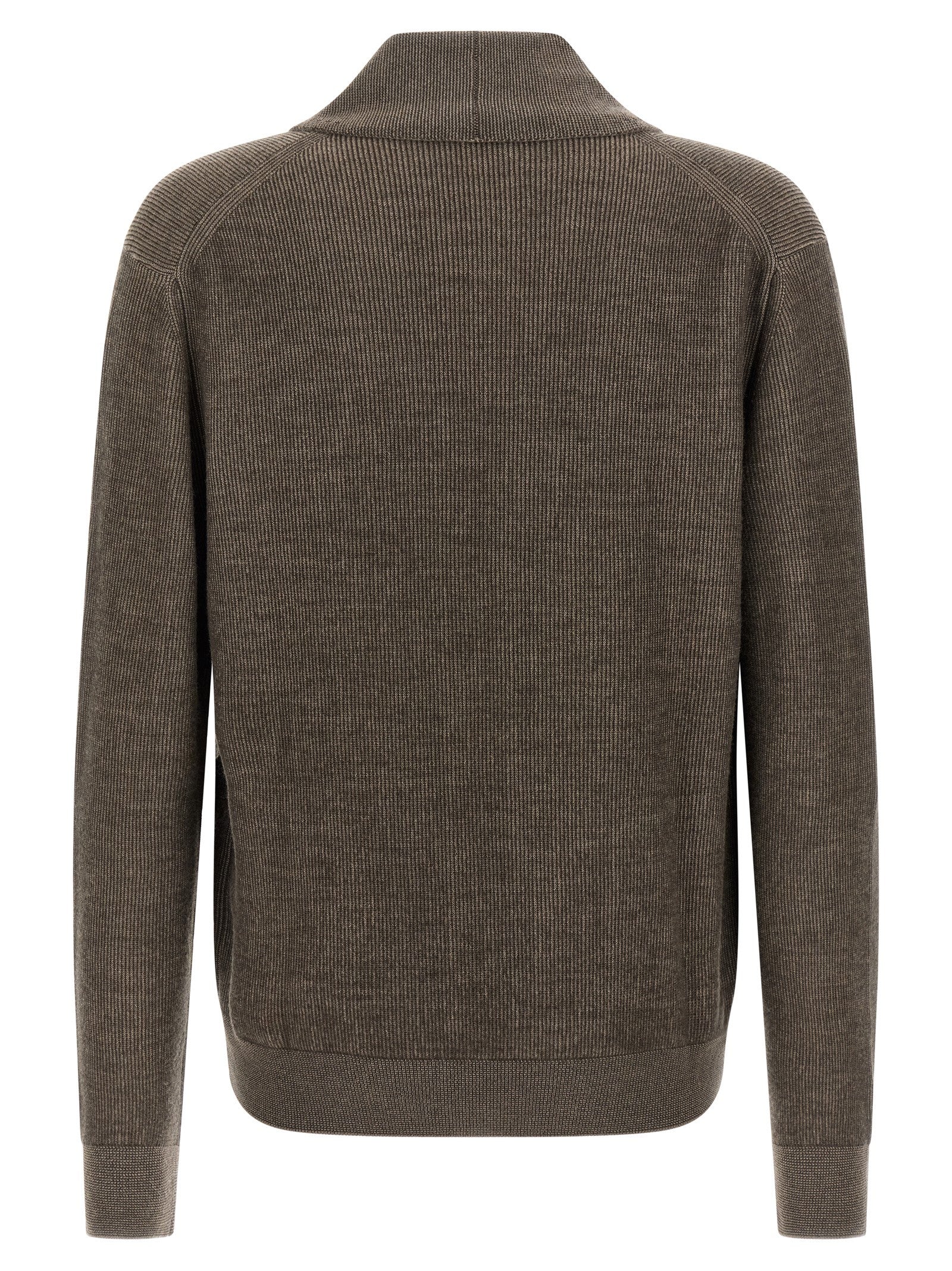 Brioni Brown Cashmere Men's Cardigan