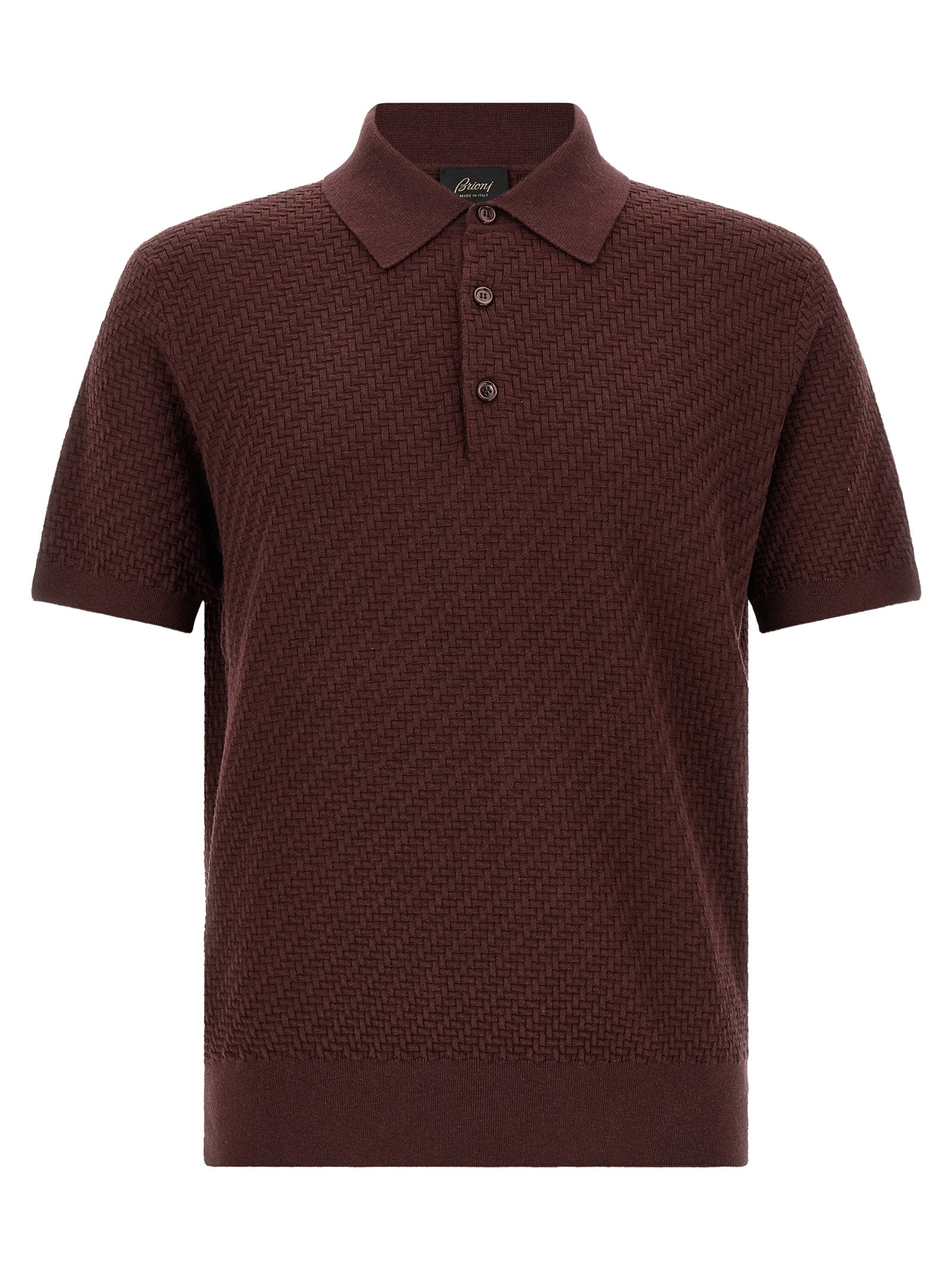 Brioni Purple Cotton Polo Men's Shirt