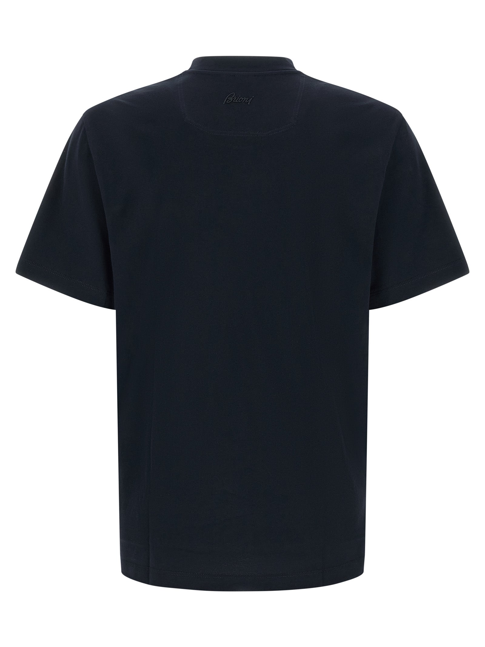 Brioni Blue Cotton Men's T-Shirt