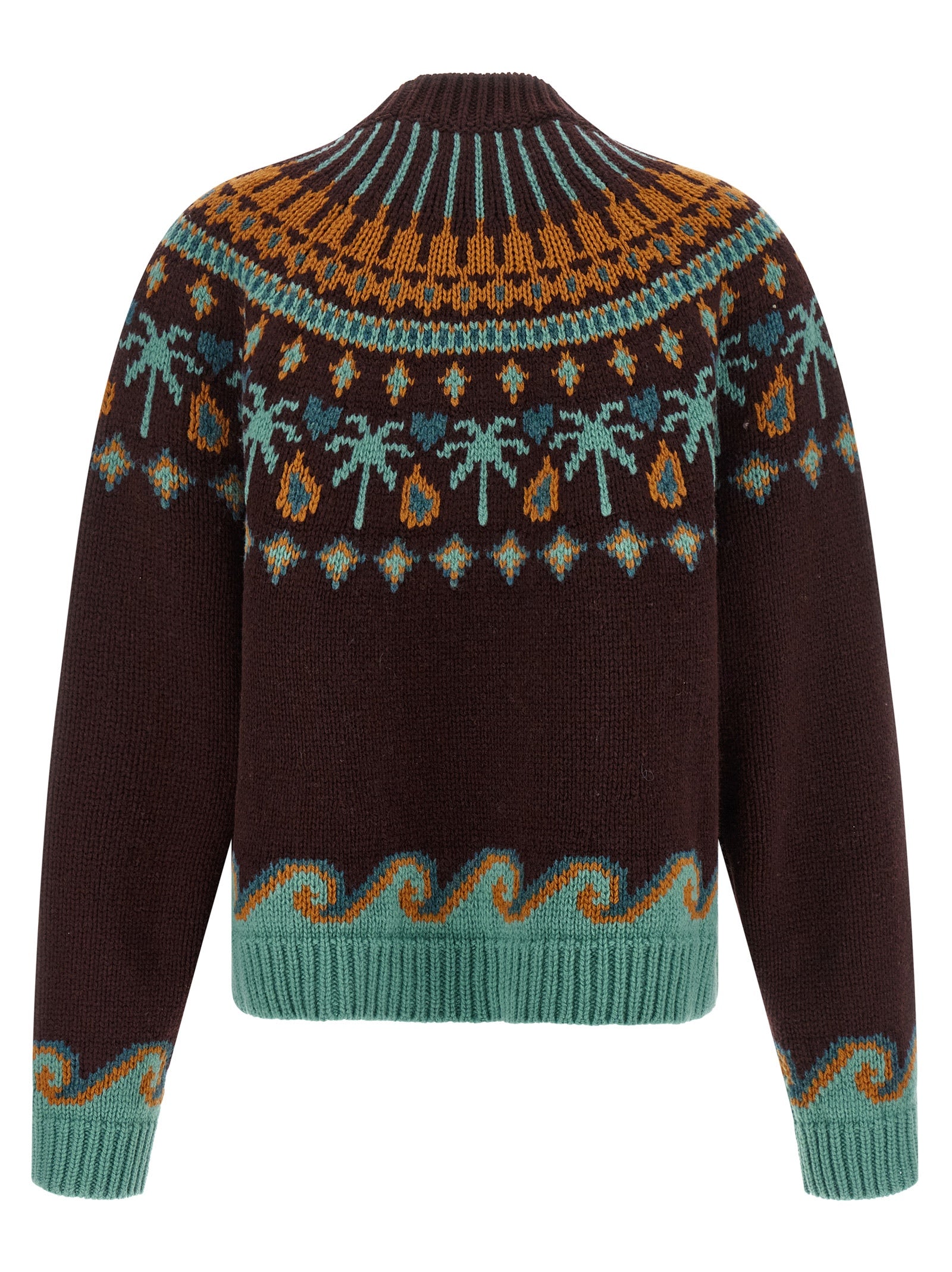 Alanui Brown Virgin Wool Women's Cardigan