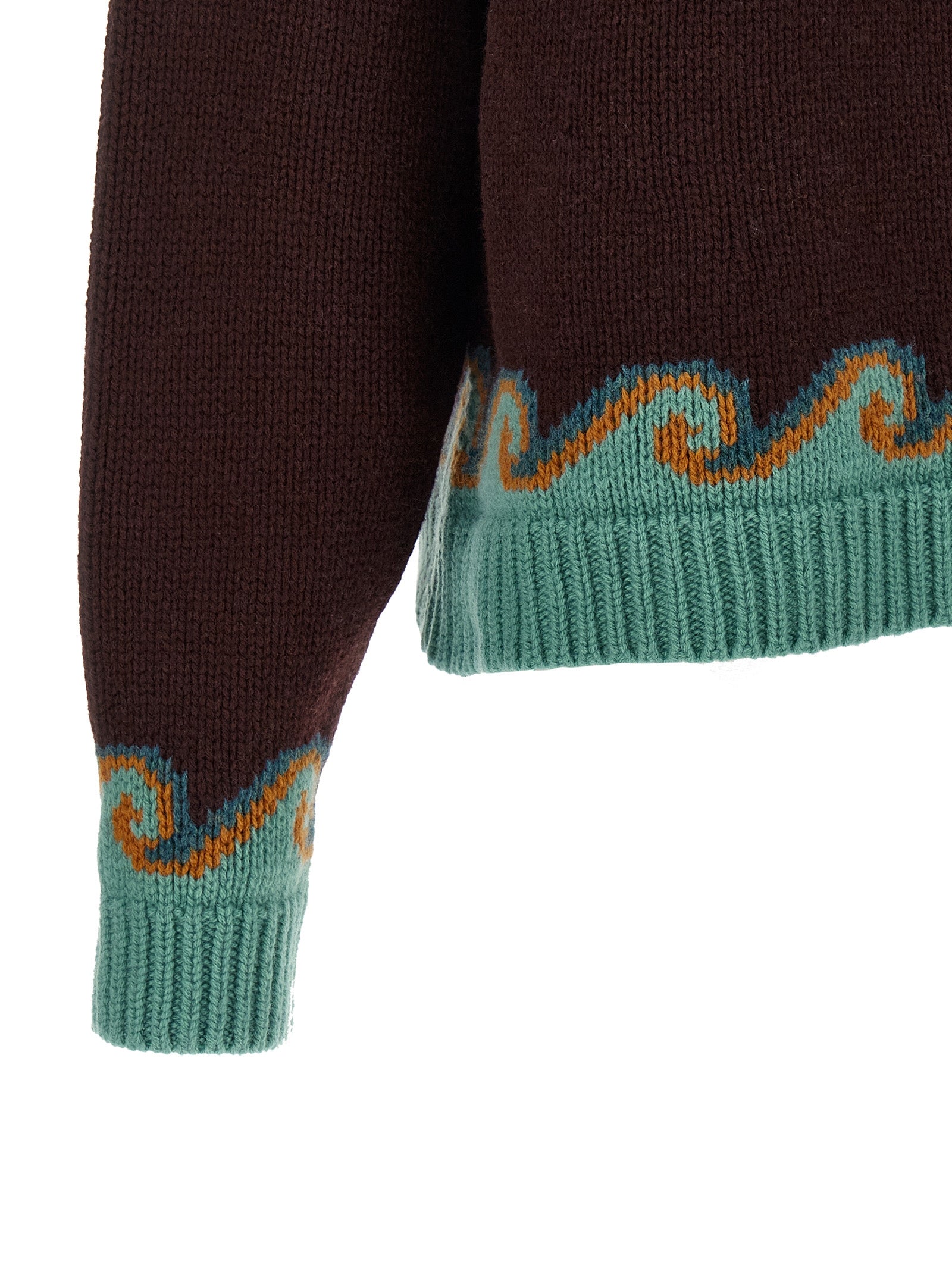 Alanui Brown Virgin Wool Women's Cardigan