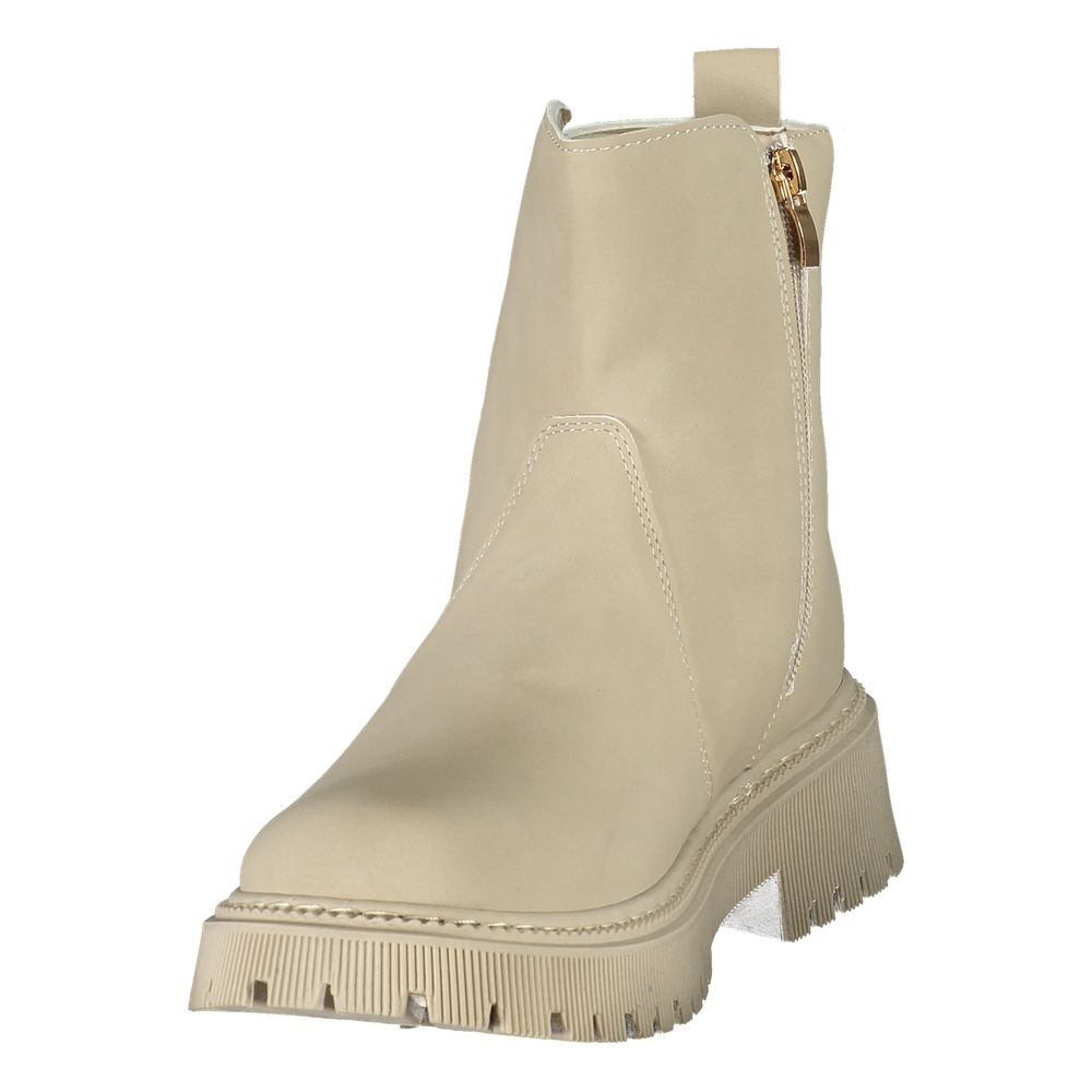 U.S. POLO ASSN. Beige Polyethylene Ankle Women's Boots