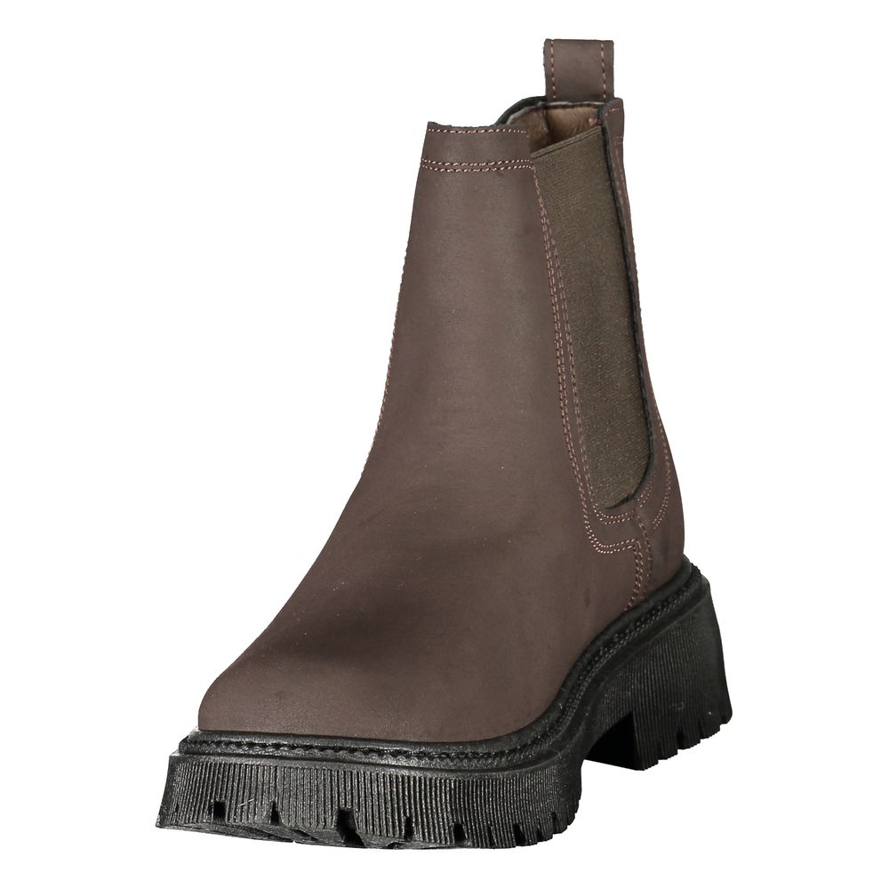 U.S. POLO ASSN. Brown Polyethylene Ankle Women's Boots