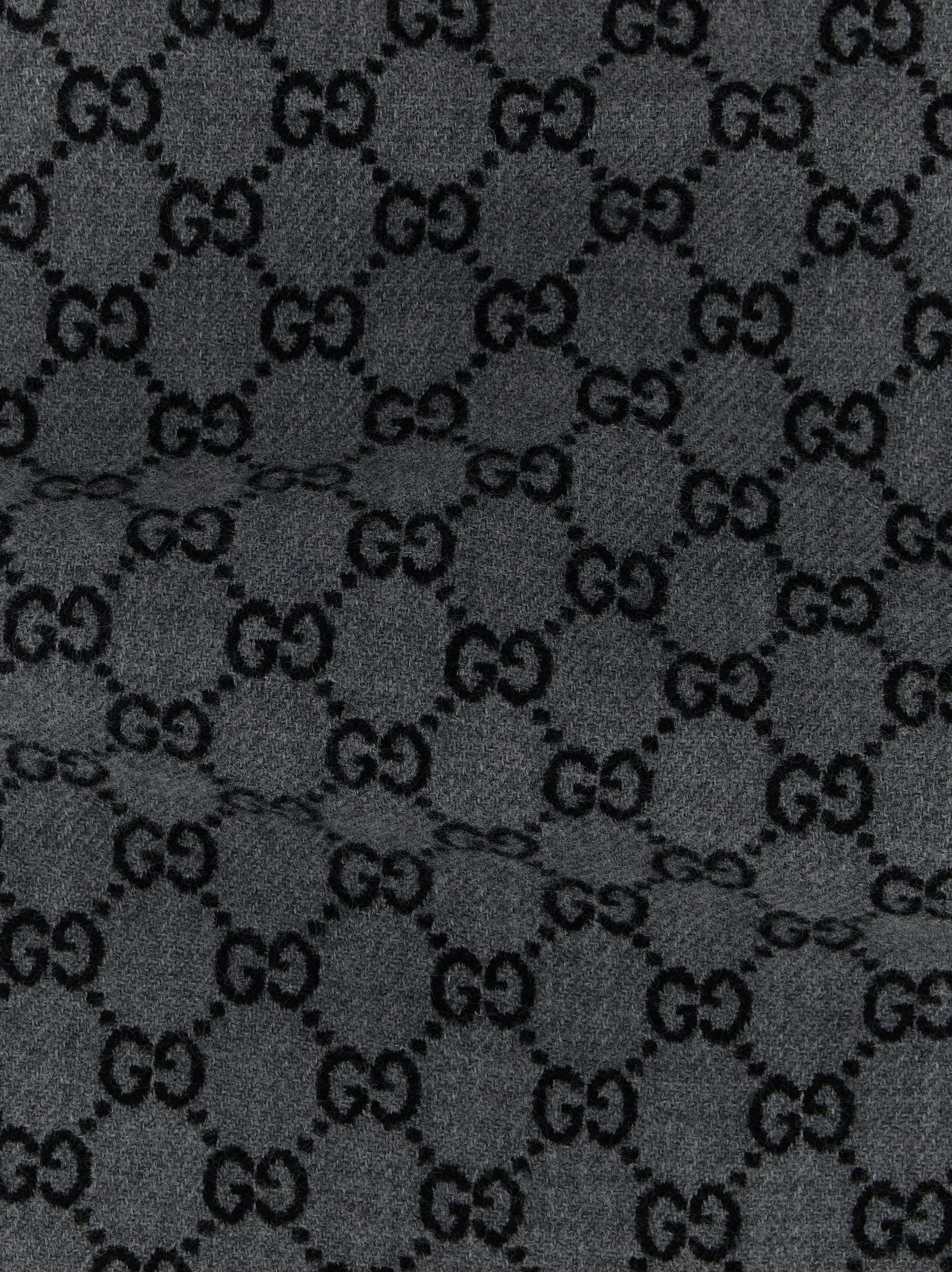 Gucci Gray Wool Men's Scarf