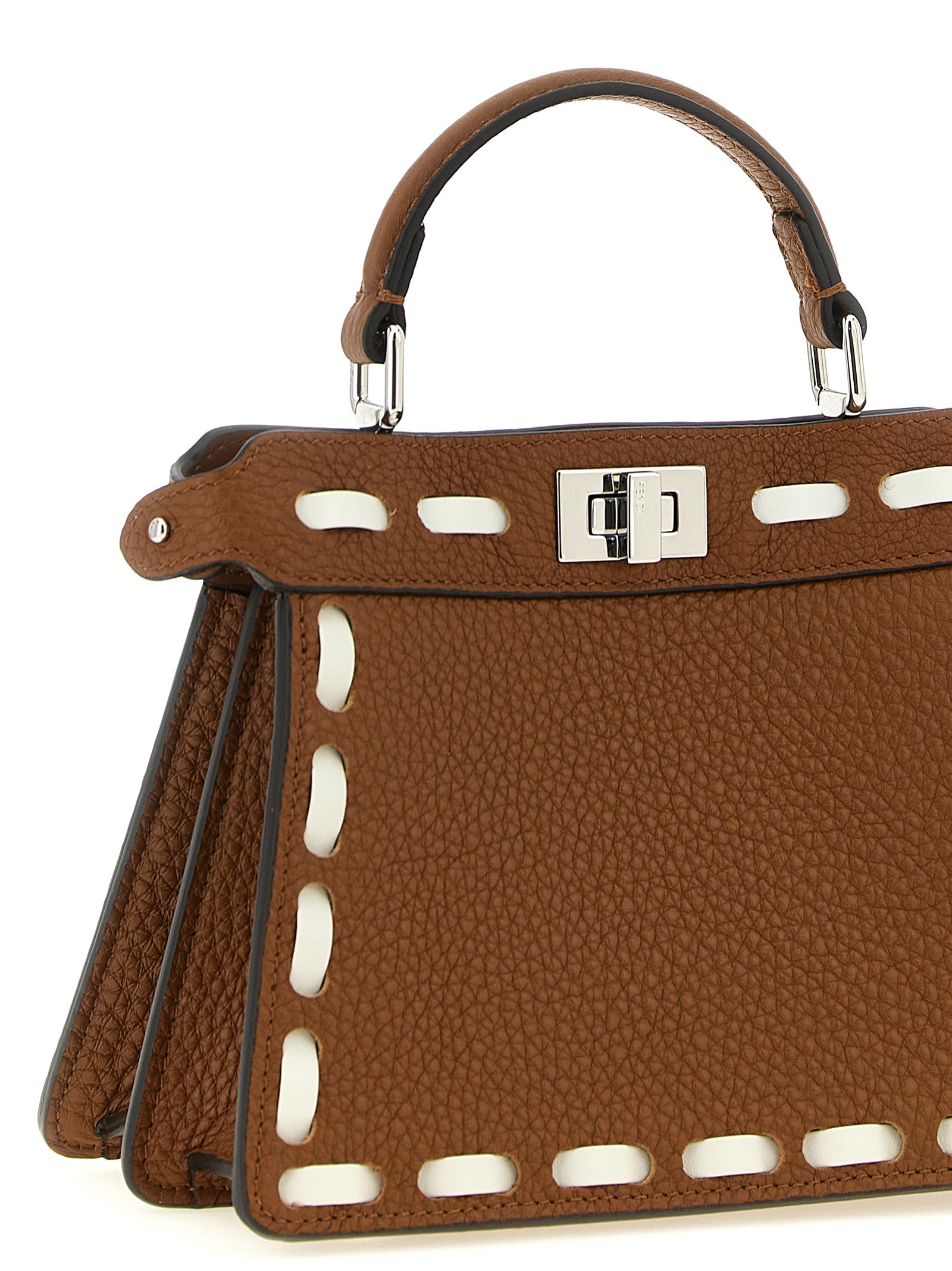 Fendi Brown Calfskin Women's Handbag