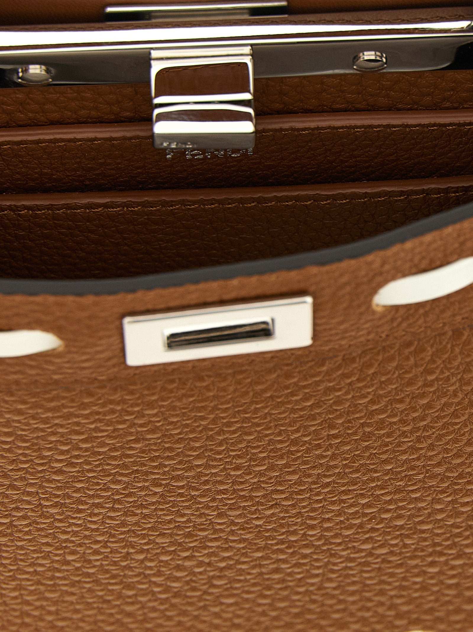 Fendi Brown Calfskin Women's Handbag