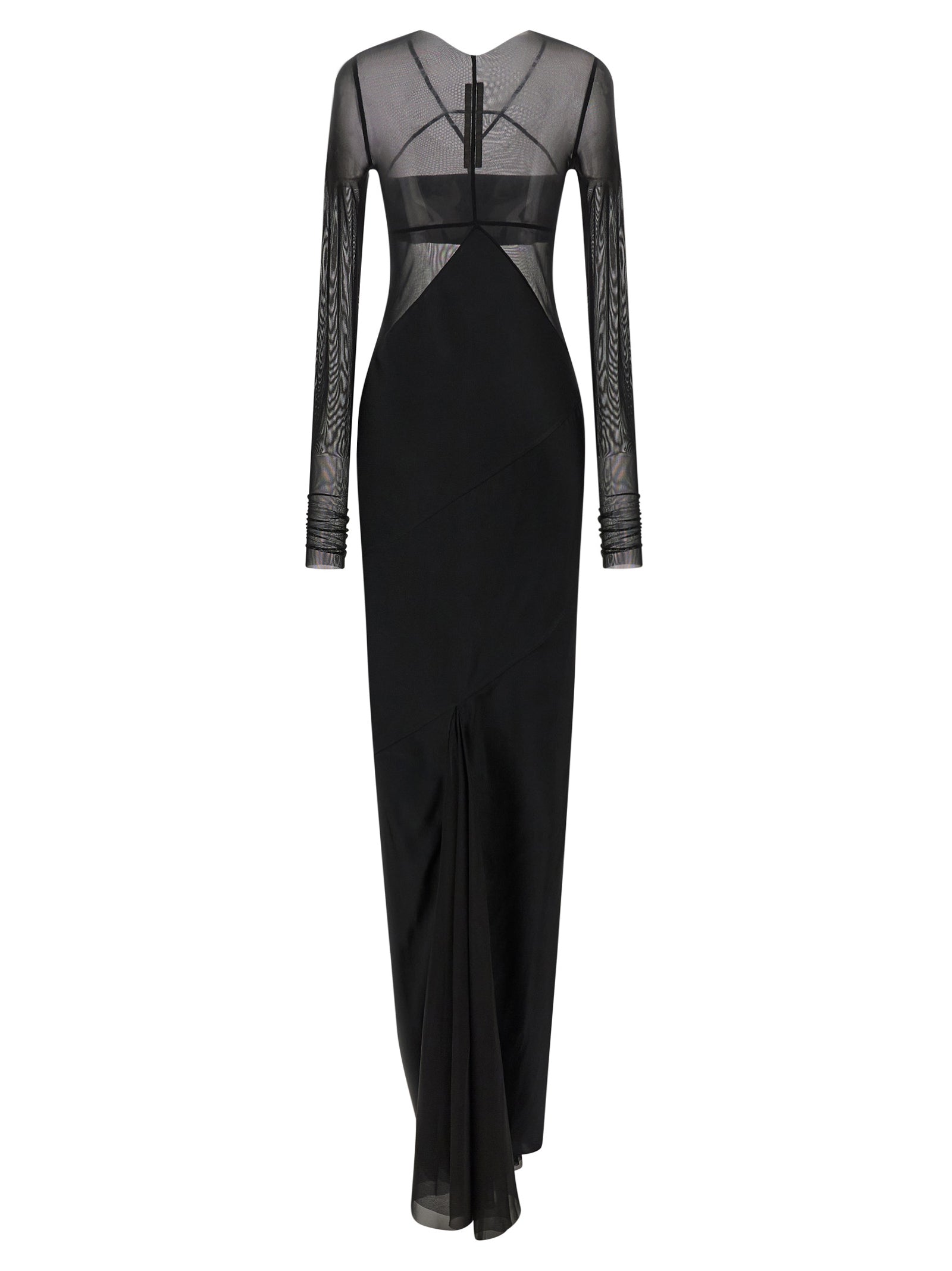 Rick Owens Black Nylon Long Women's Dress