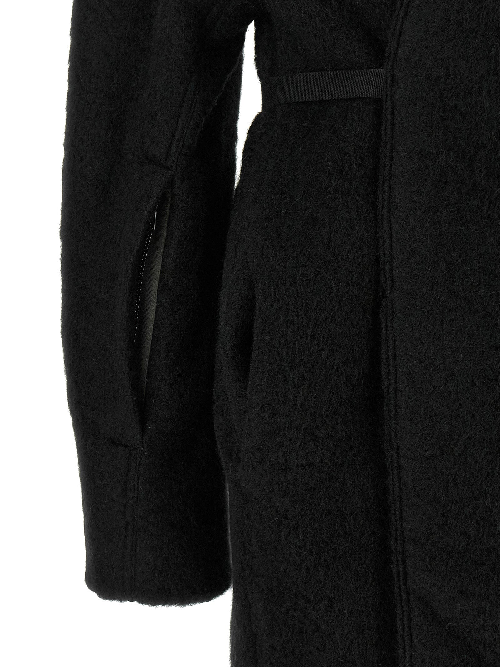 Rick Owens Black Marabou Women's Coat
