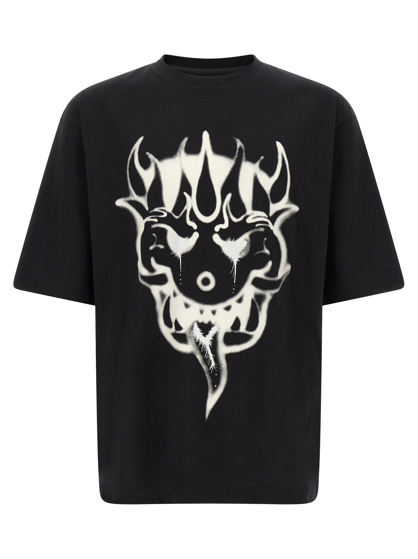 Y-3 Black Cotton Men's T-Shirt