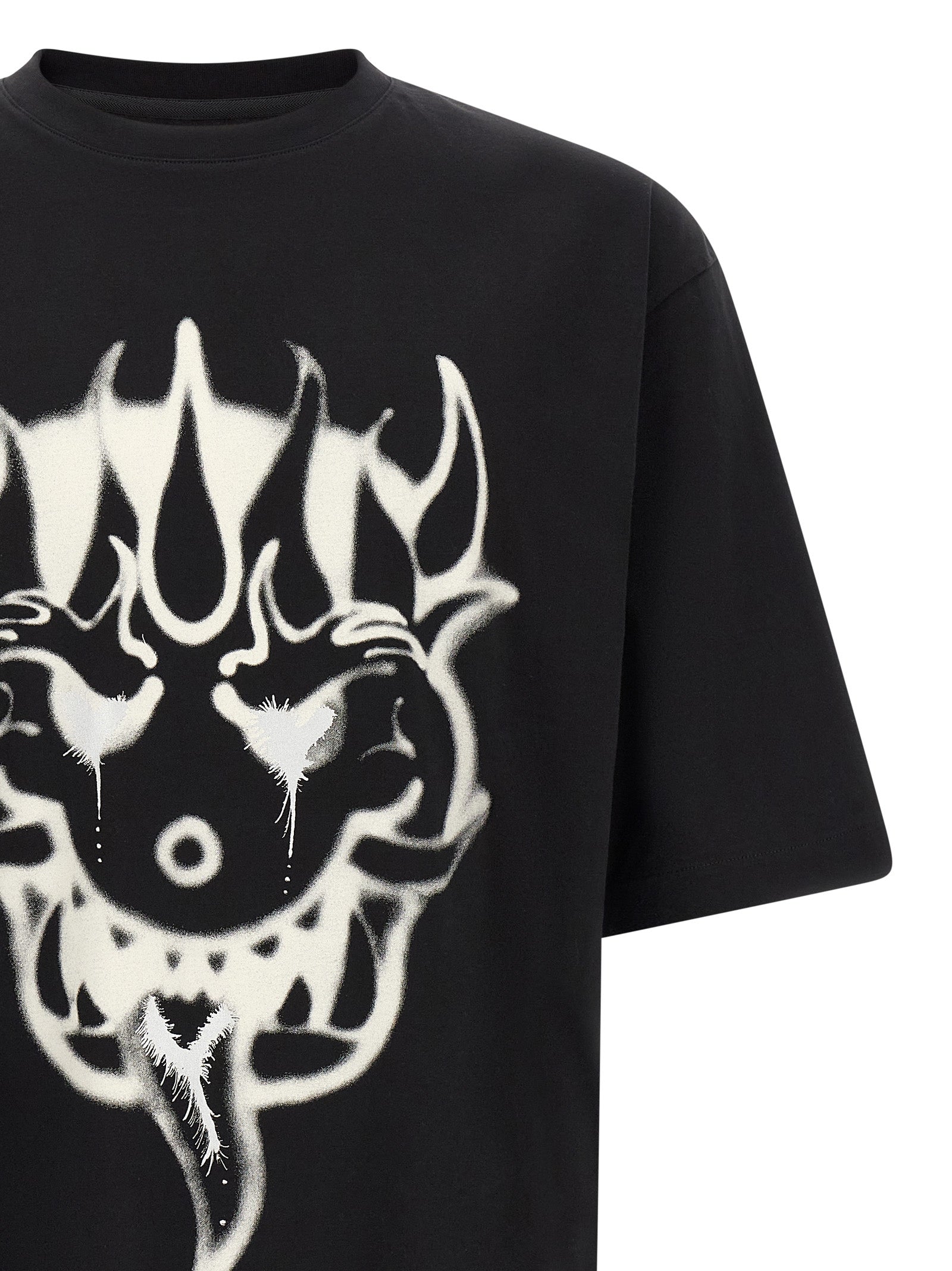 Y-3 Black Cotton Men's T-Shirt