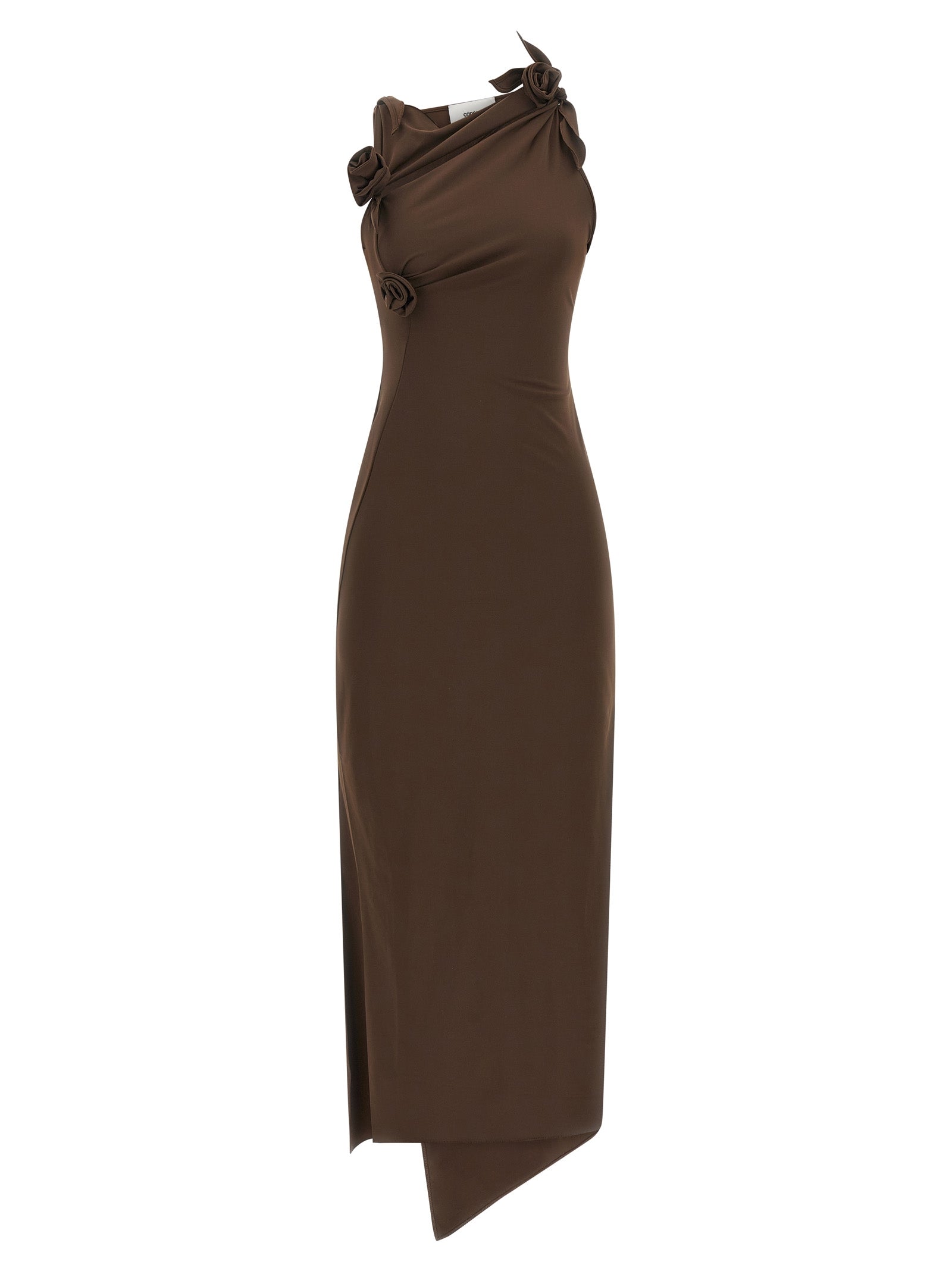 Coperni Brown Recycled Polyamide Long Women's Dress