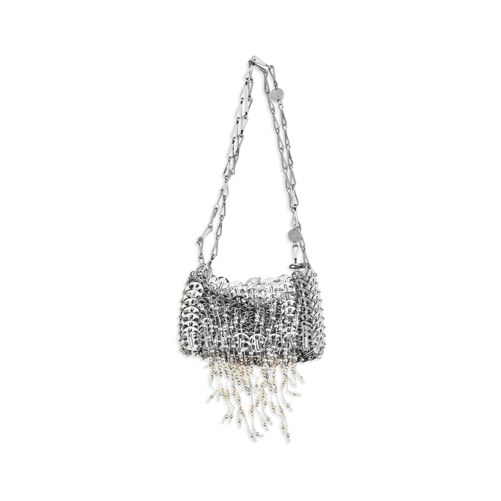 Rabanne Silver Stainless Steel Shoulder Women's Bag