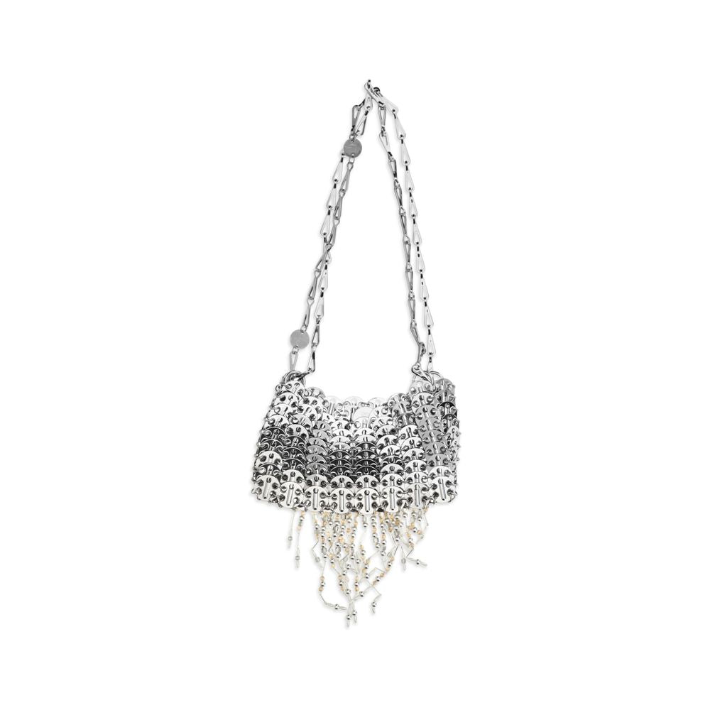 Rabanne Silver Stainless Steel Shoulder Women's Bag