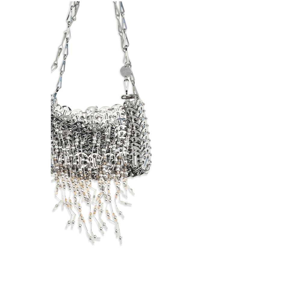 Rabanne Silver Stainless Steel Shoulder Women's Bag