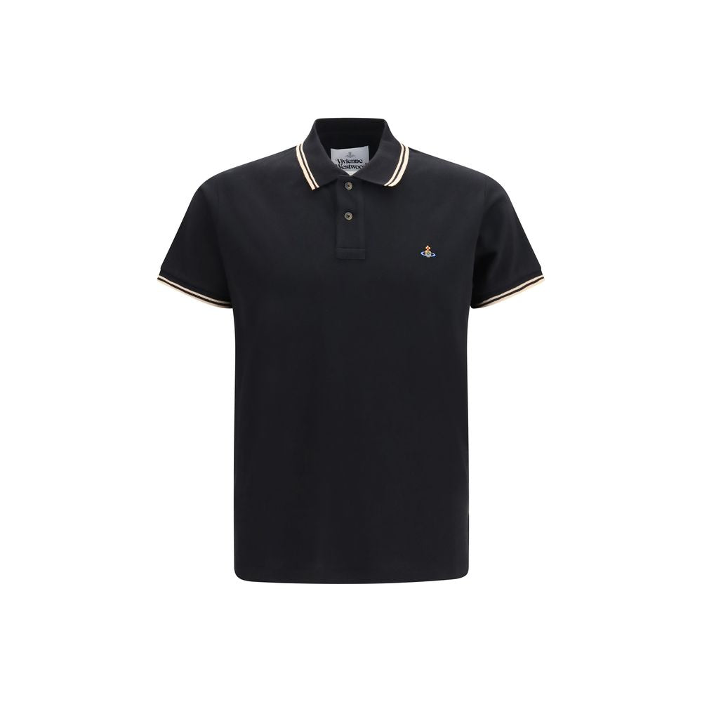 Vivienne Westwood Black Cotton Polo Men's Shirt