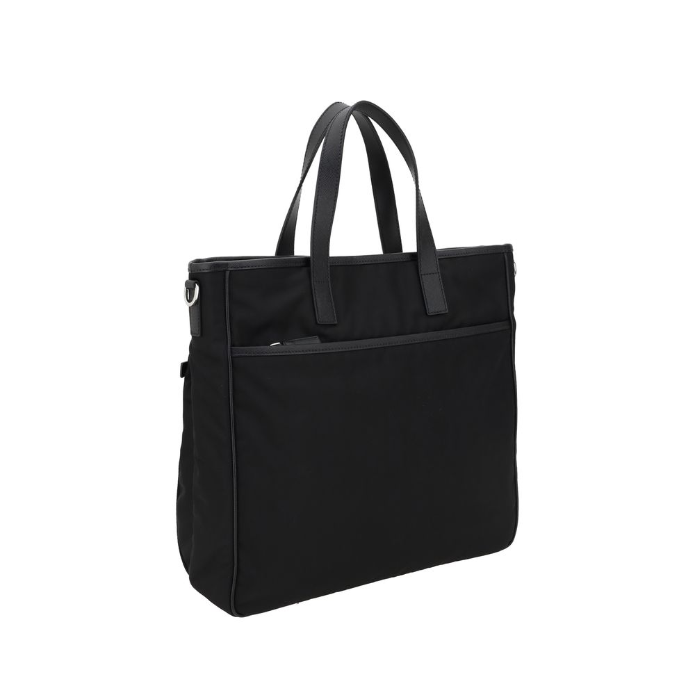 Prada Black Nylon Shoulder Men's Bag