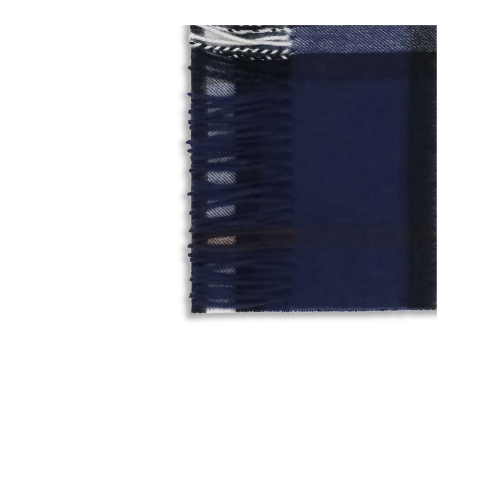 Burberry Blue Cashmere Men's Scarf