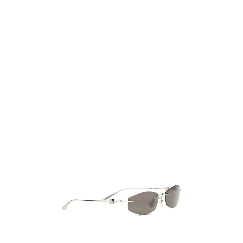 Balenciaga Silver Metal Men's Sunglasses