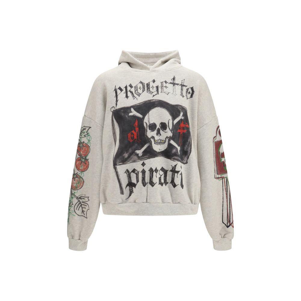 PDF Channel Gray Cotton Men's Sweatshirt