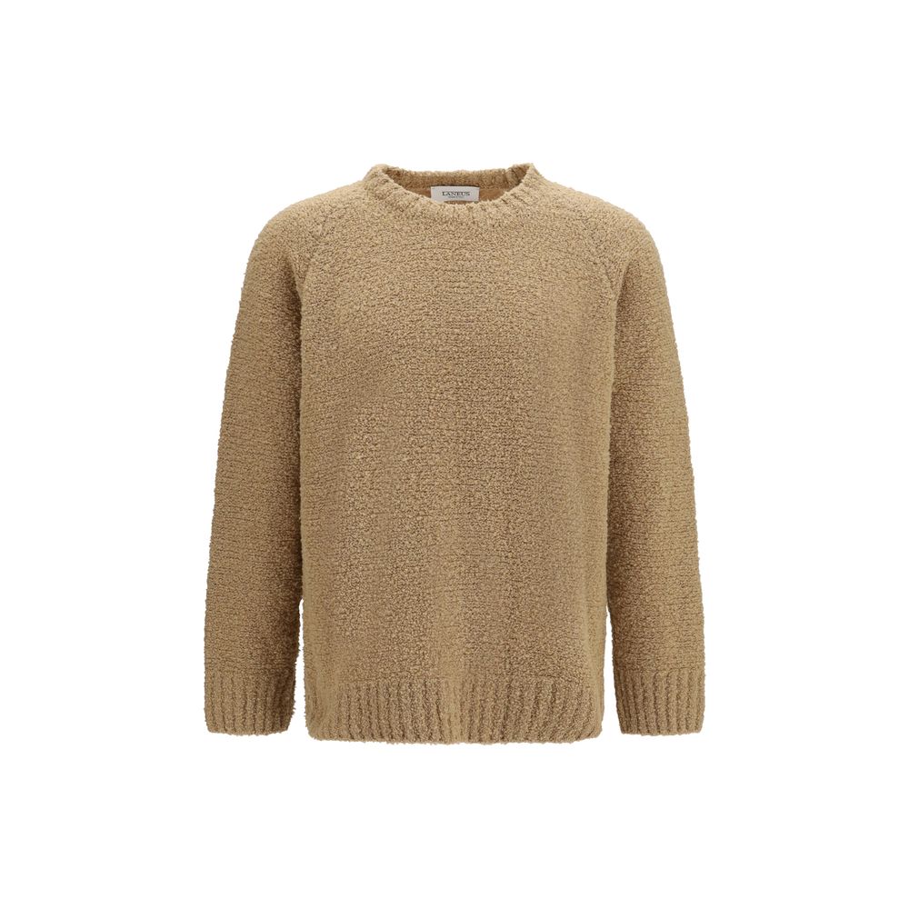 Laneus Beige Wool Oves Aries Men's Sweatshirt