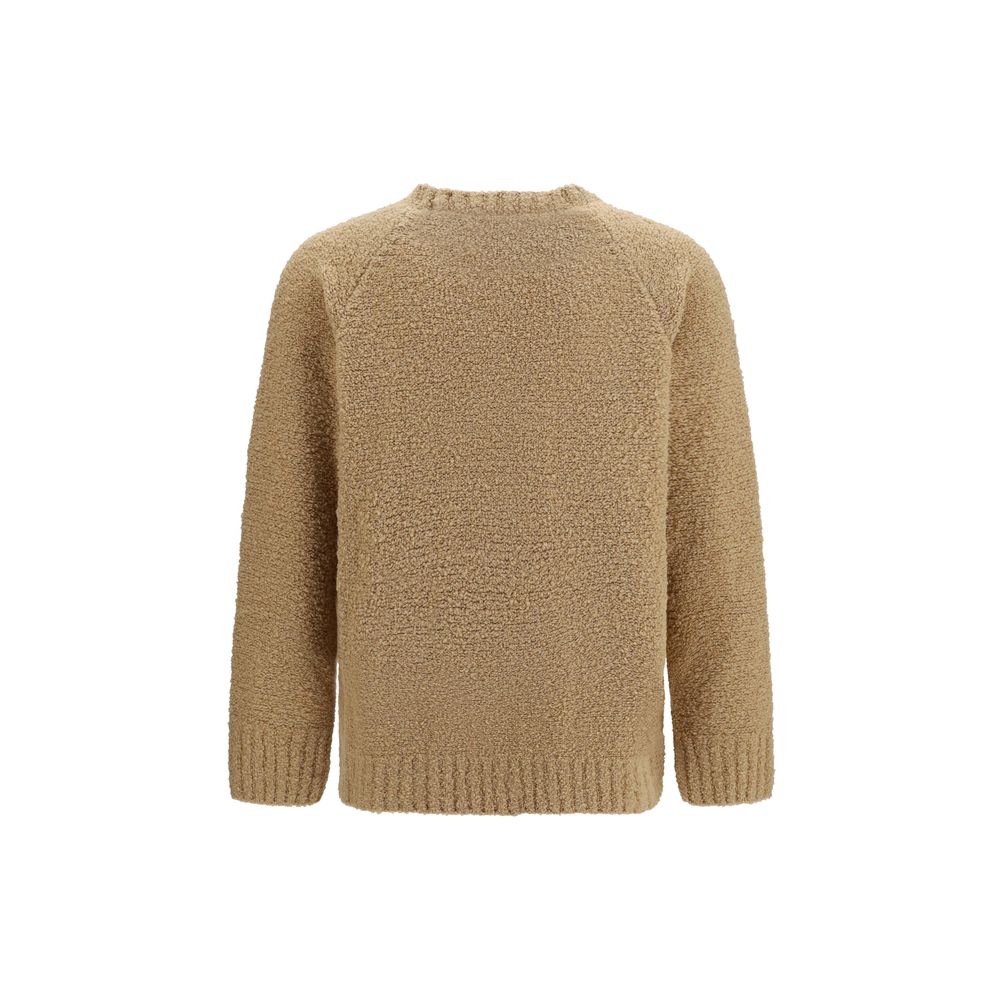 Laneus Beige Wool Oves Aries Men's Sweatshirt