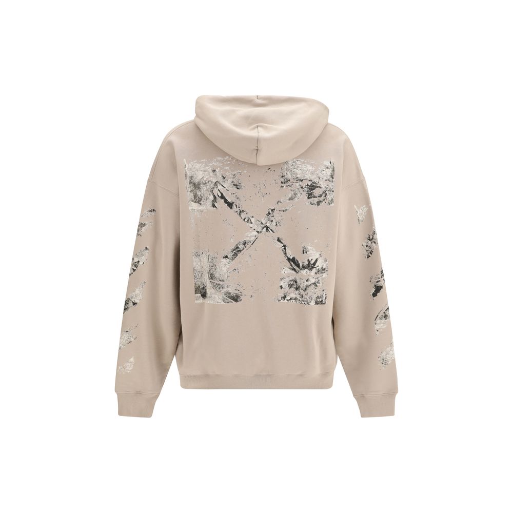 Off-White Beige Cotton Men's Sweatshirt