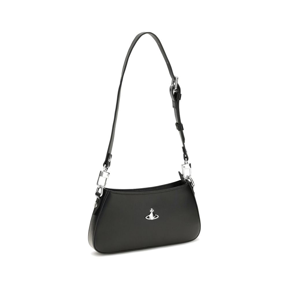 Vivienne Westwood Black Calf Leather Bos Taurus Shoulder Women's Bag
