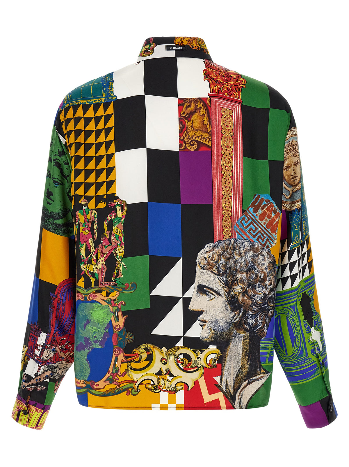 Versace Multicolor Silk Men's Blouse