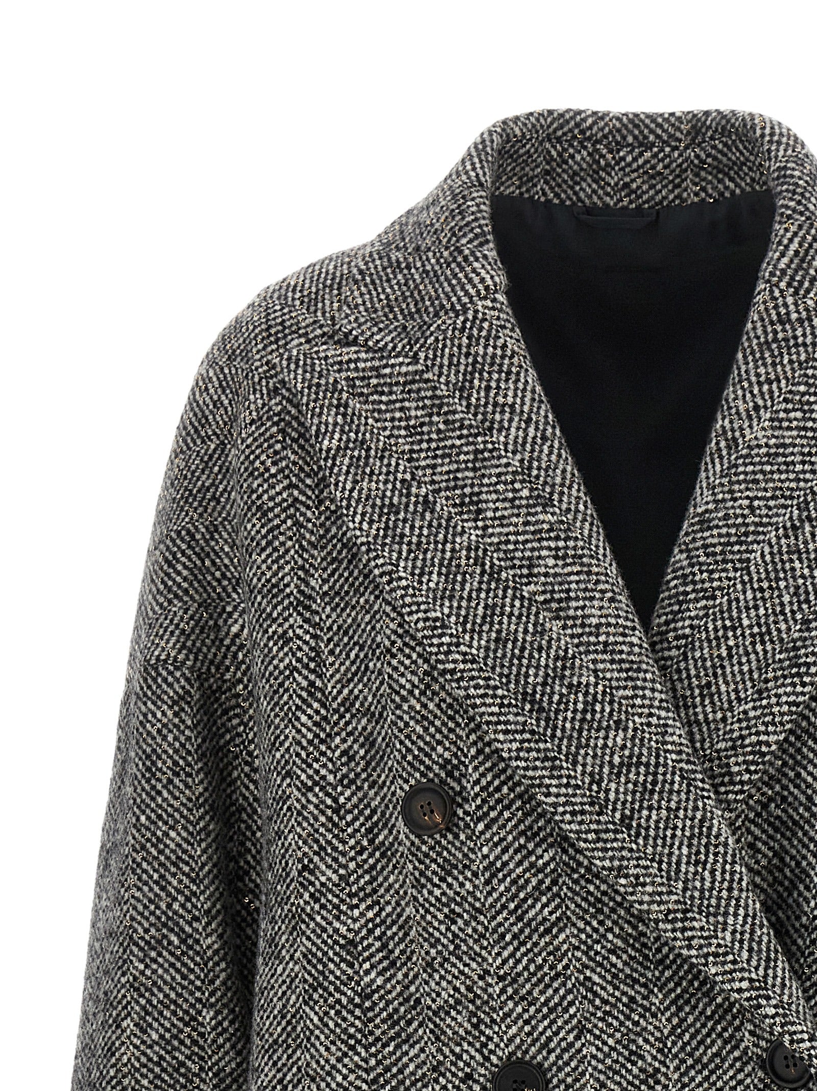 Brunello Cucinelli Gray Virgin Wool Women's Coat