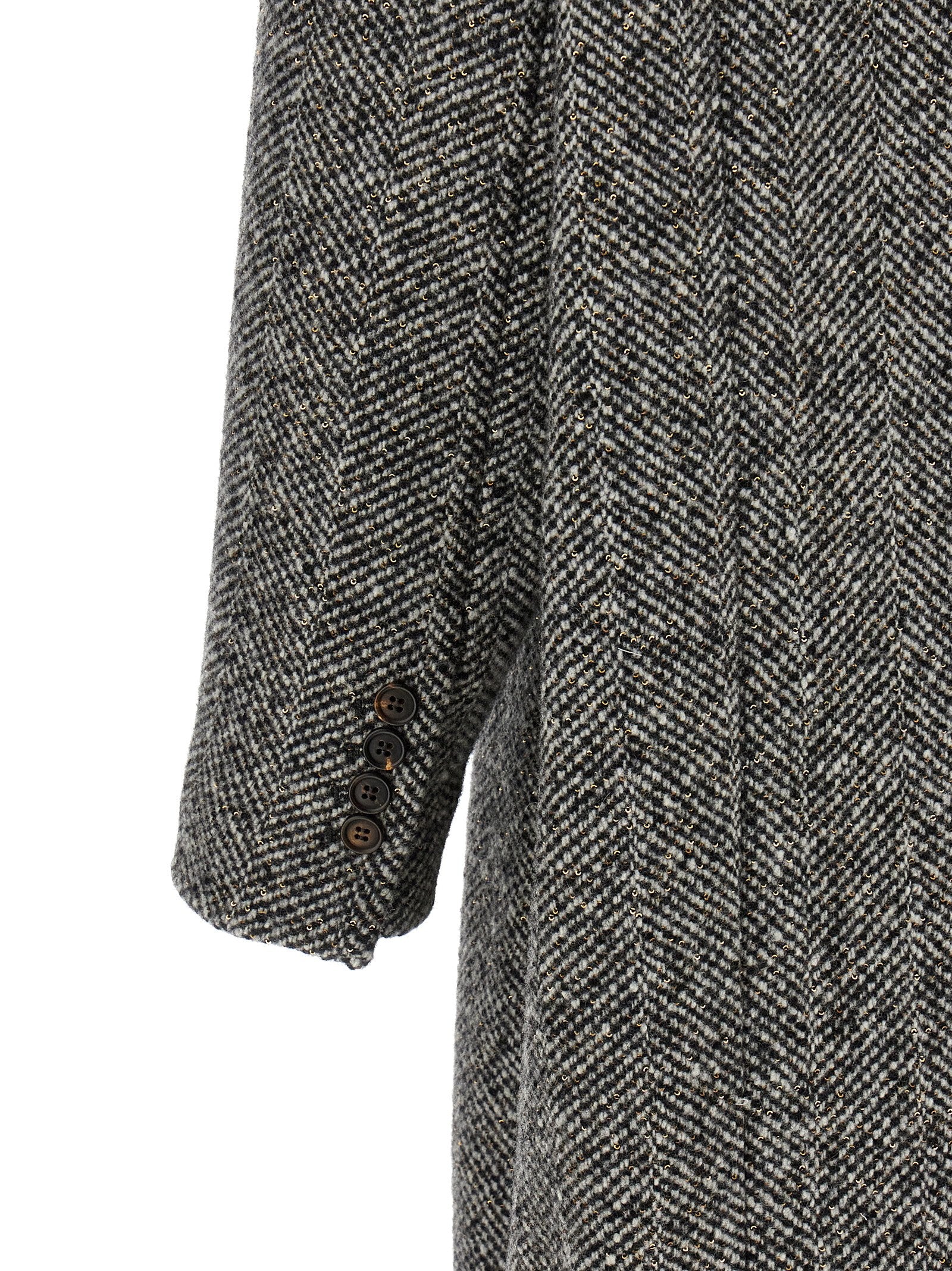 Brunello Cucinelli Gray Virgin Wool Women's Coat