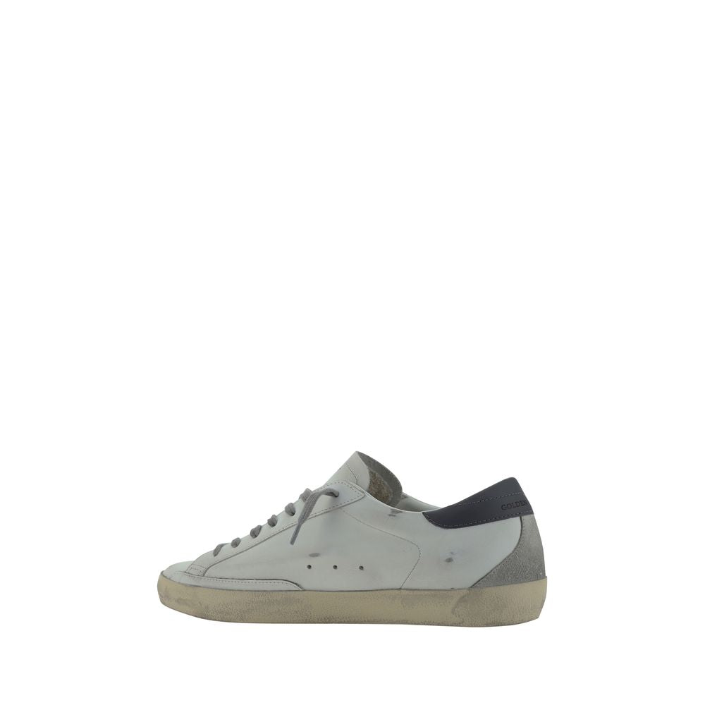 Golden Goose White Goatskin Low Top Men's Sneakers