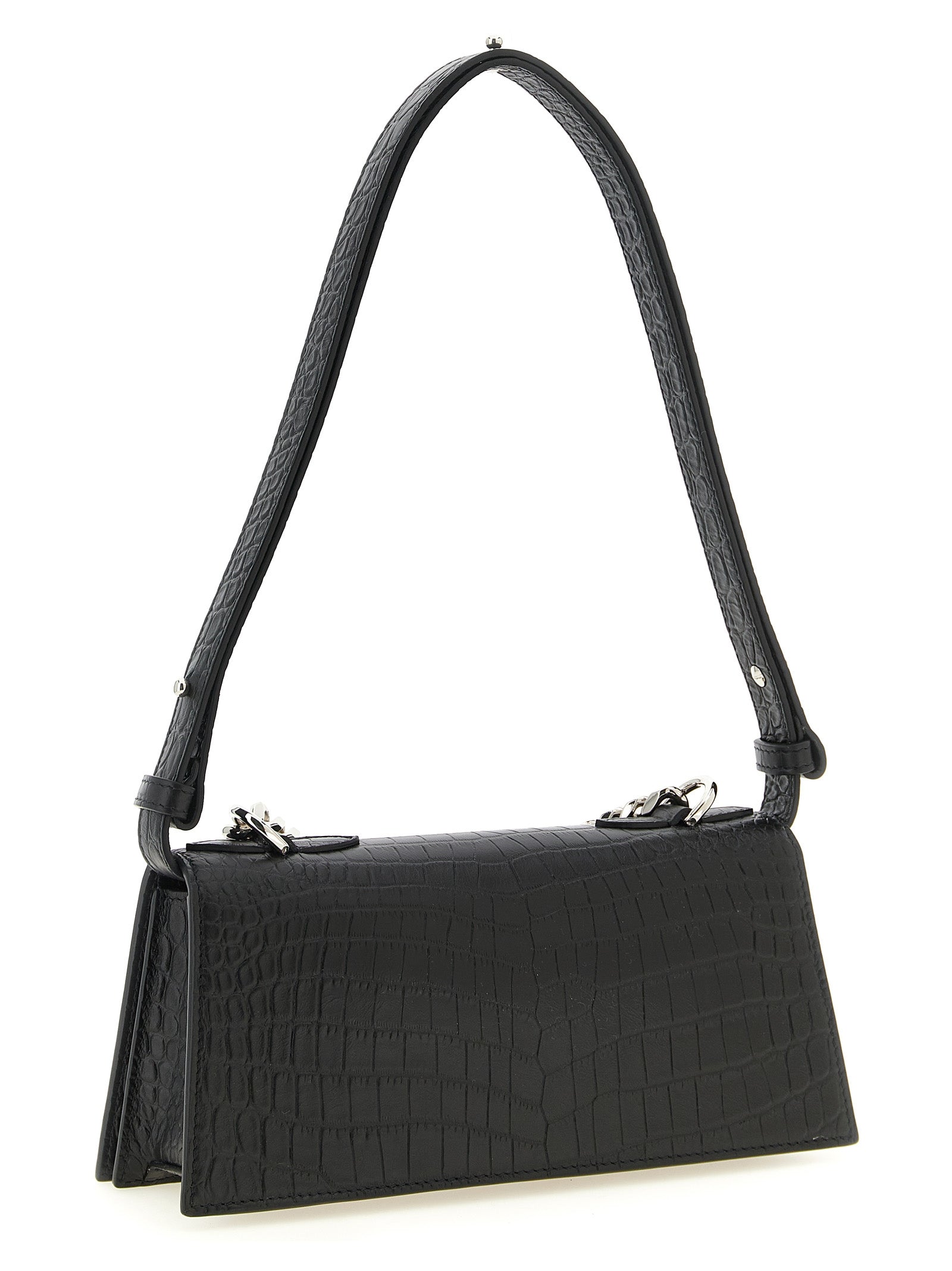 Alexander McQueen Black Calfskin Shoulder Women's Bag