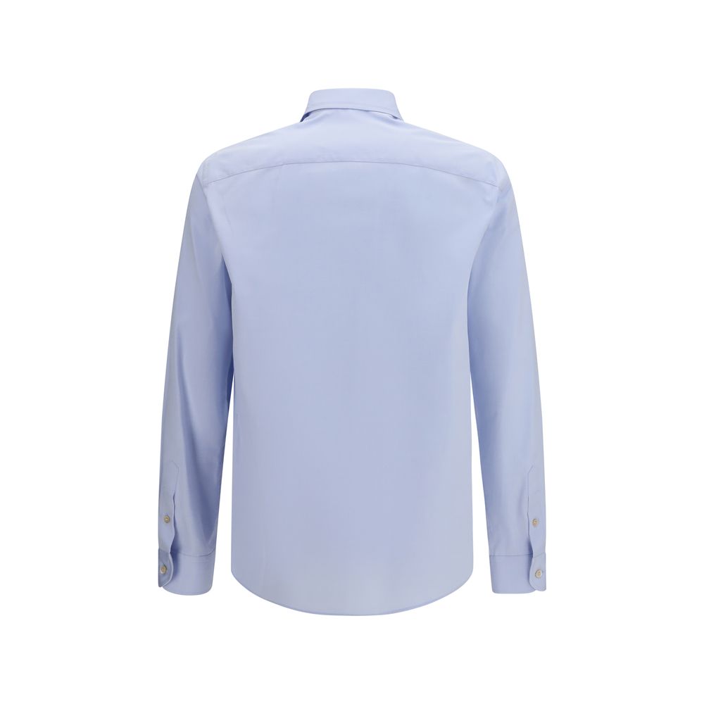 Valentino Garavani Blue Cotton Dress Men's Shirt