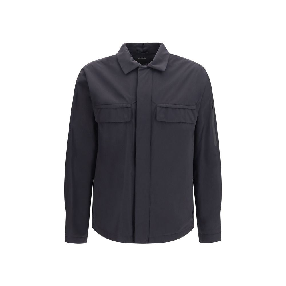 LAMINAR Black Polyamide Full-Length Men's Jacket